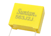 Suntan TS09Q high-voltage metallized polypropylene film capacitor on PCB background